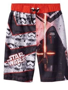 Star Wars Characters Swim Trunks Boy’s Size 4